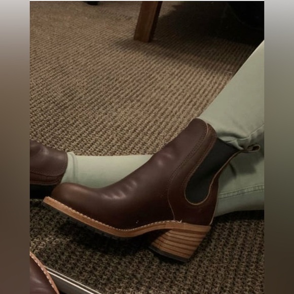 Red Wing Heritage Harriet Chelsea Ankle Boots Women 5 B Amber Harness Brown - Picture 5 of 10